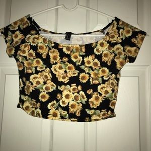 Forever 21 sunflower crop top!